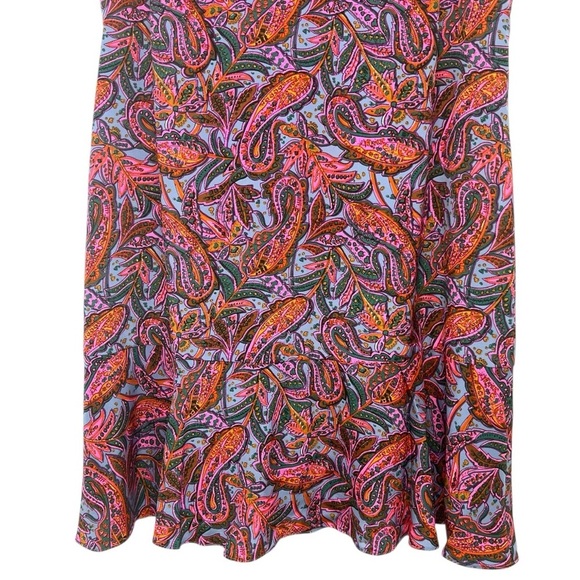 J. Crew Silk Paisley Flutter Sleeve Short Shift Dress Women’s 12 - Picture 5 of 10